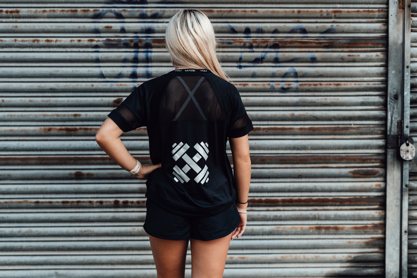 Ladies Mesh Over T-Shirt