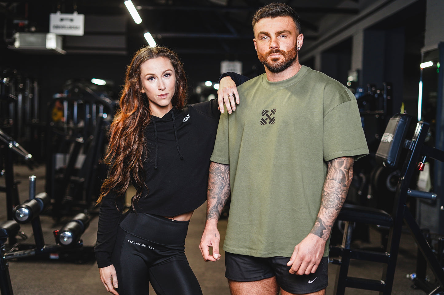 Olive ultra heavy box tee