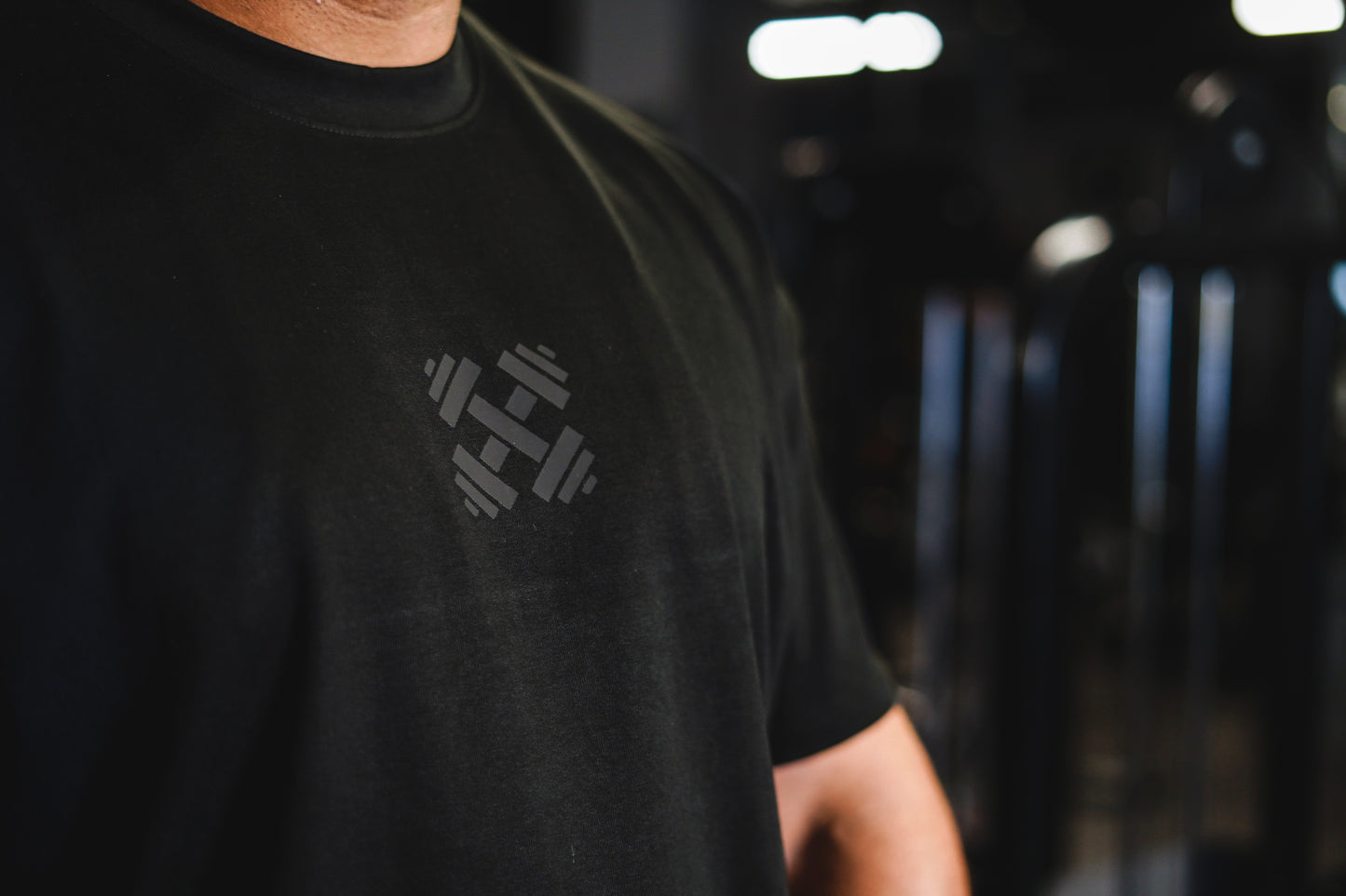 Blacked out oversized box tee