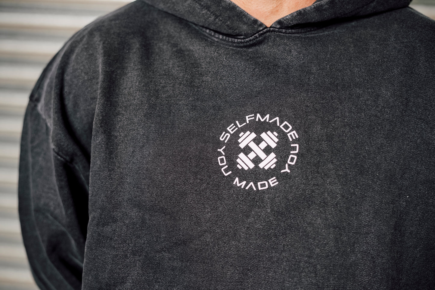 Acid washed oversized hoodie