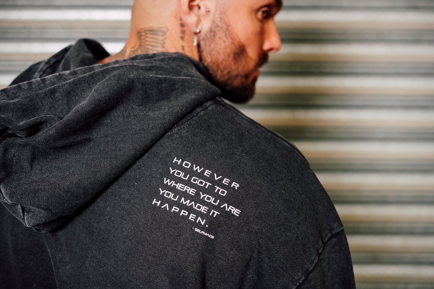 Acid washed oversized hoodie