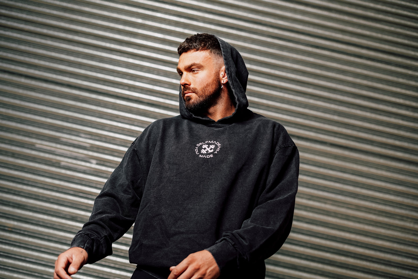 Acid washed oversized hoodie