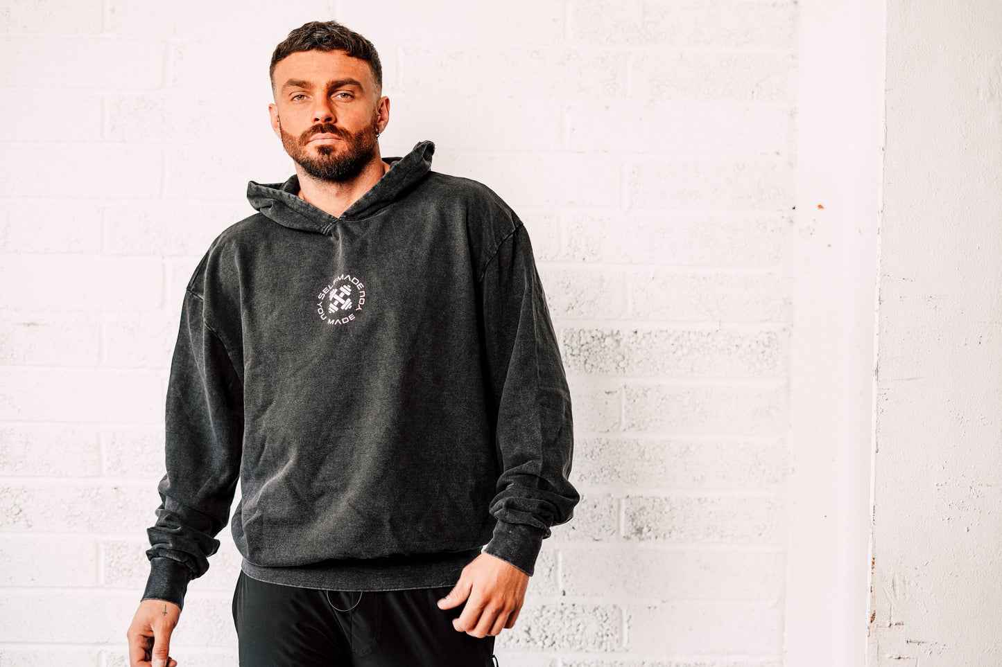 Acid washed oversized hoodie