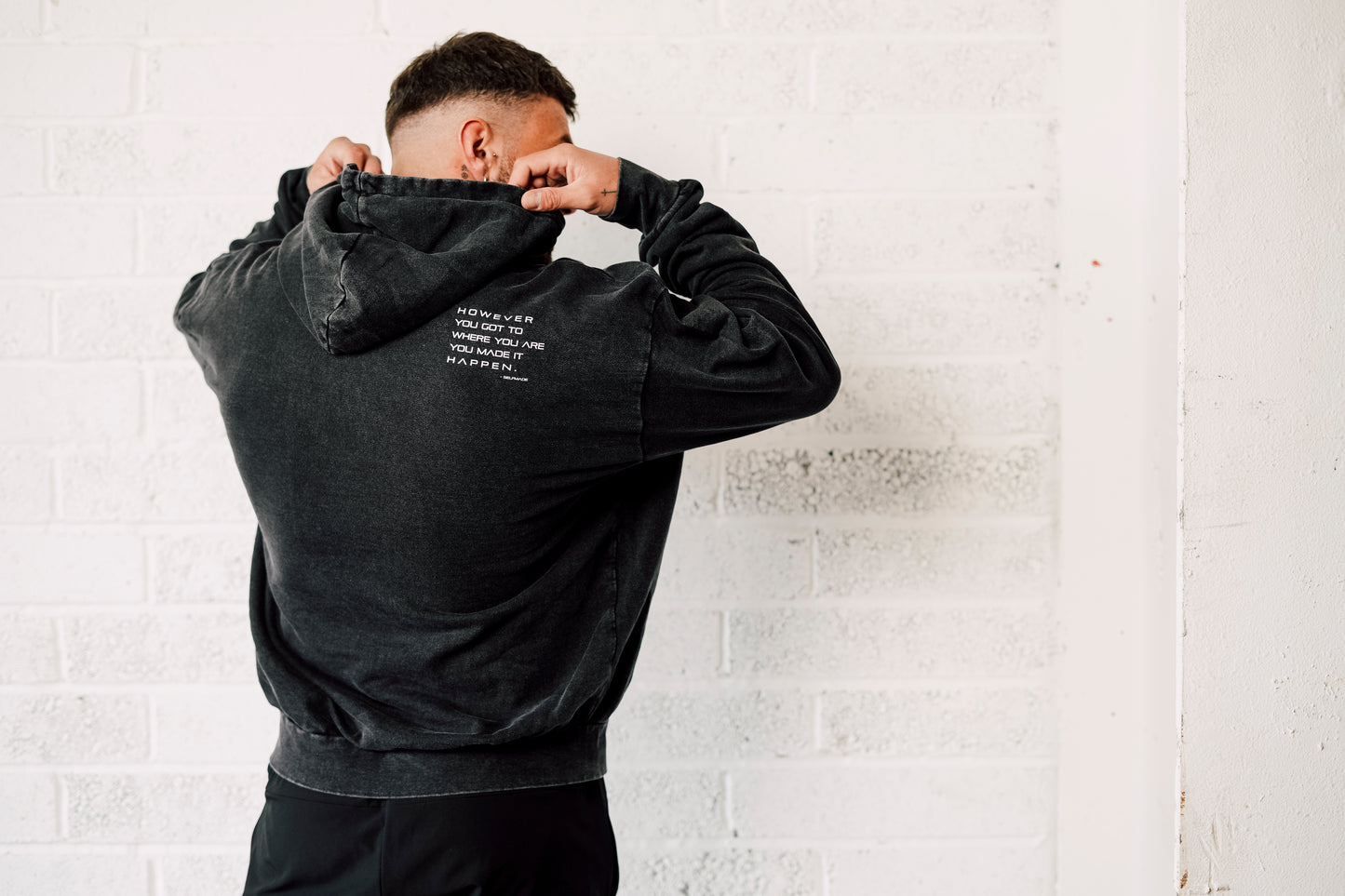 Acid washed oversized hoodie