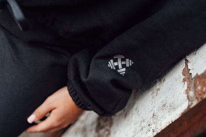 Oversized cropped hoodie