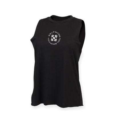 Ladies slashed arm vest