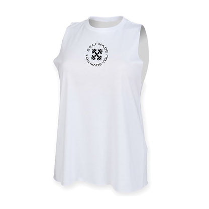 Ladies slashed arm vest
